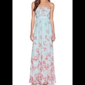 BCBGMAXAZRIA Amber Dress in Aqua Mist Combo 0
